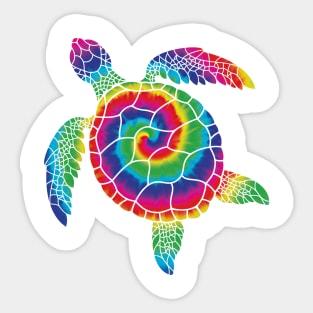 Sea turtle Tie Dye Sticker